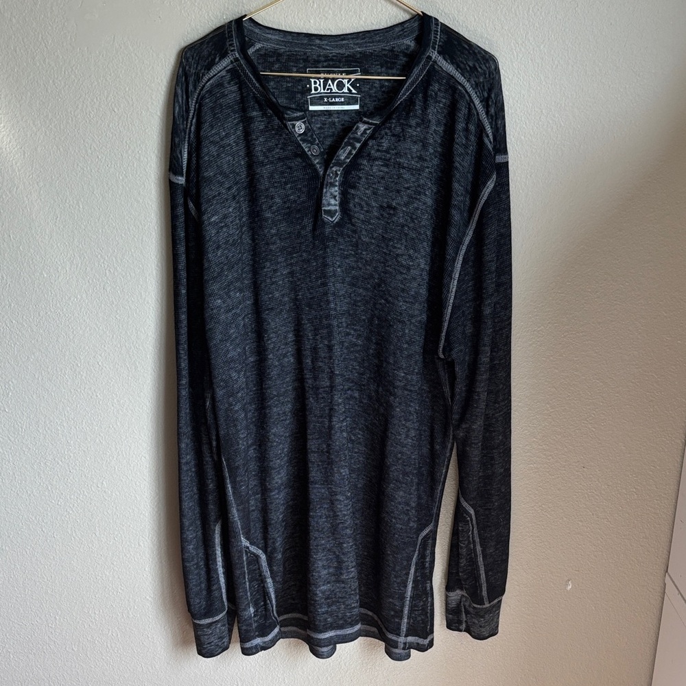 Black Label Charcoal Long Sleeve Tee